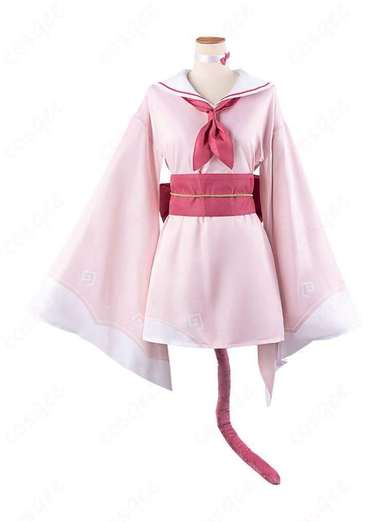 クロレラ観察部のモブキャラクター制服コスプレ衣装の正面画像。高忠実度で再現された制服デザイン。