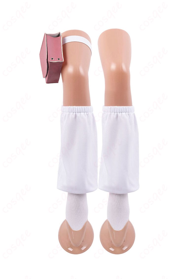 コスプレ衣装の腿部装飾の詳細画像。装飾部分が美しく再現されています。