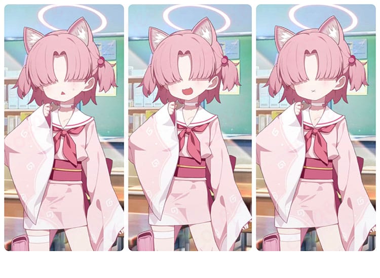 クロレラ観察部のモブキャラクターのコスプレ衣装。作品のキャラクターを忠実に再現。