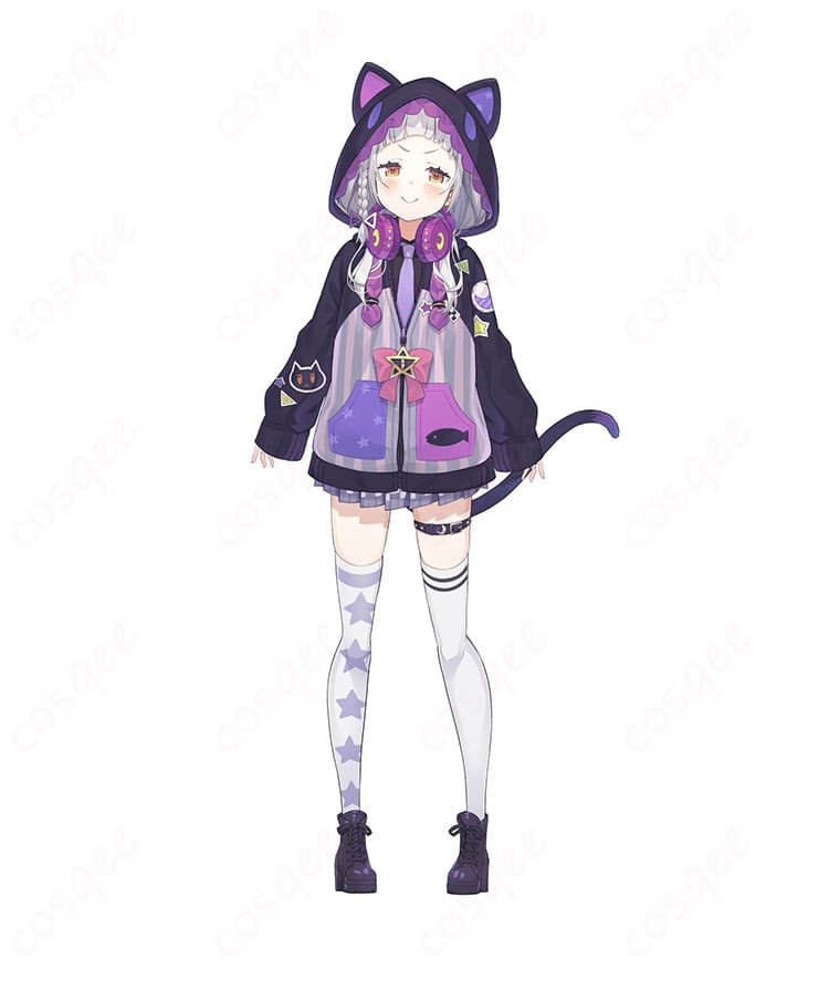 紫咲シオンの新衣装コスプレ衣装。高再現度でリアルなデザイン。コスプレファン必見!