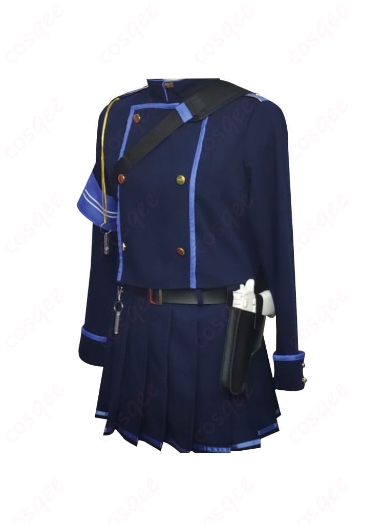 ブルアカ 橘ノゾミ・橘ヒカリ コスプレ衣装 側面のディテール。スカートとトップスの細部まで再現。