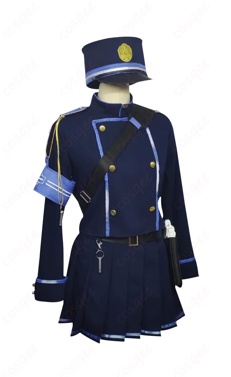 ブルアカ 橘ノゾミ・橘ヒカリ コスプレ衣装 正面からの画像。忠実に再現されたハイランダー鉄道学園の制服。