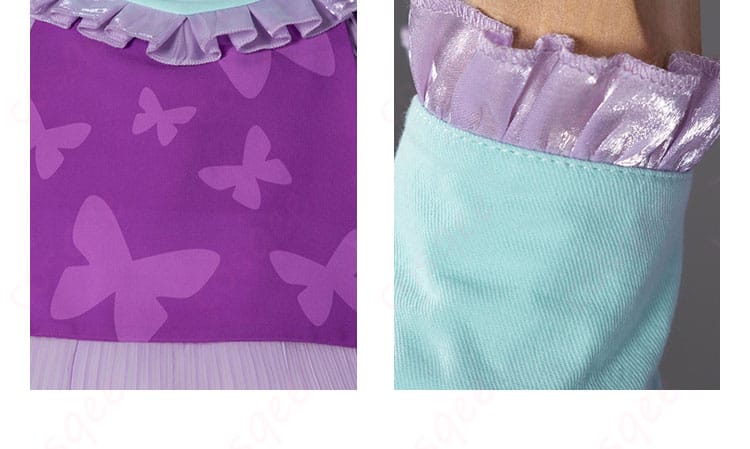 リルぷりっ 笹原名月 コスプレ衣装 スカート、衣袖装饰细节(スカートのデザインと袖の細部に注目)