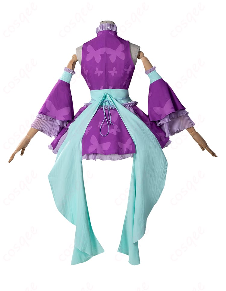 リルぷりっ 笹原名月 コスプレ衣装 バック画像(背面のディテールも忠実に再現されています)