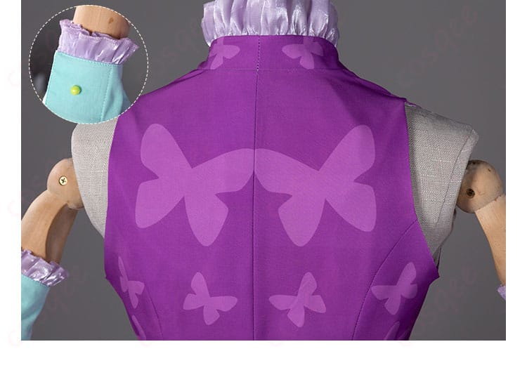 リルぷりっ 笹原名月 コスプレ衣装 背面、袖口装饰细节(衣装の背面と袖口のデザインが精巧です)