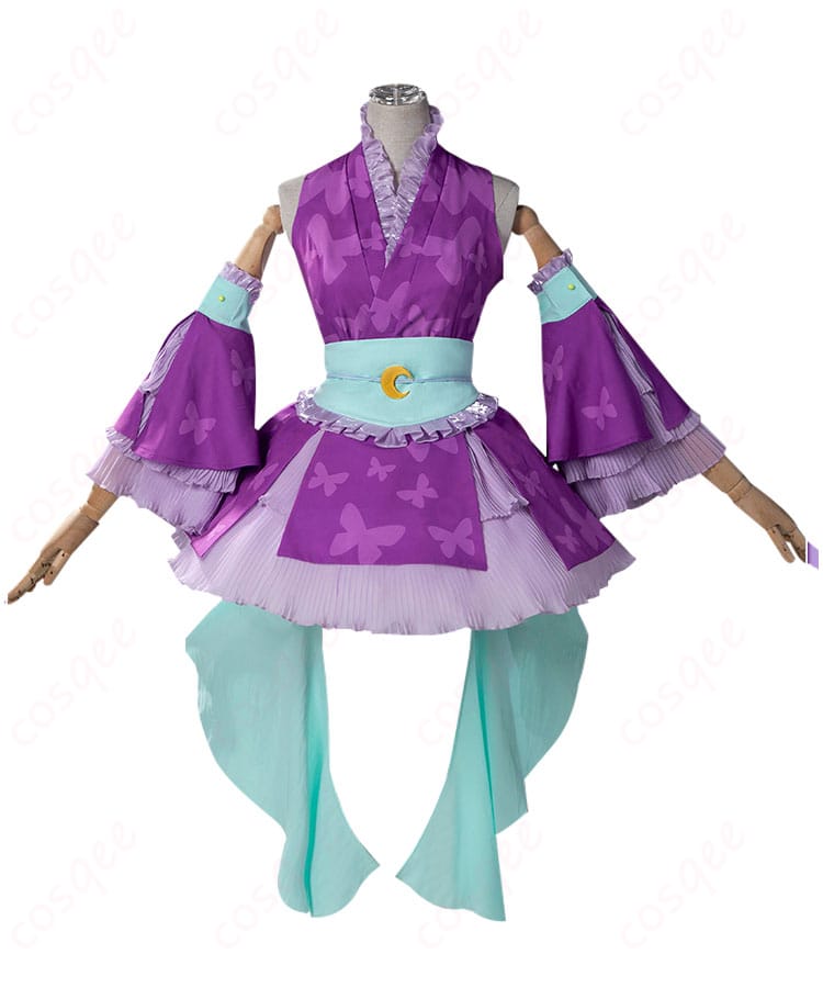 リルぷりっ 笹原名月 コスプレ衣装 正面画像(トップスとスカート、髪飾りがしっかり再現されています)