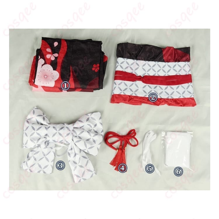 原神 羽生田千鶴の和風エレガントなコスプレ衣装 軽やかで写真映えする仕上がり - 6枚目の画像