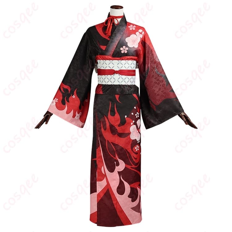 原神 羽生田千鶴の和風エレガントなコスプレ衣装 軽やかで写真映えする仕上がり - 1枚目の画像