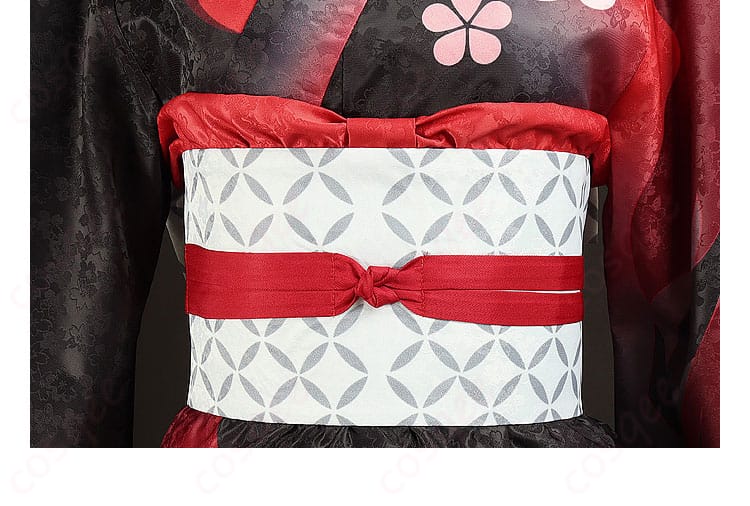 羽生田千鶴 コスプレ衣装 ウエストベルト装飾ディテール|特徴的なデザインを強調