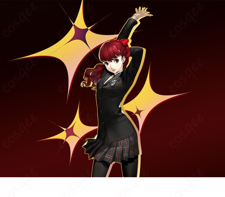 ペルソナ5 ザ・ロイヤル 芳澤かすみ コスプレ衣装 キャラクター人物イラスト。忠実再現された制服コスプレ衣装。