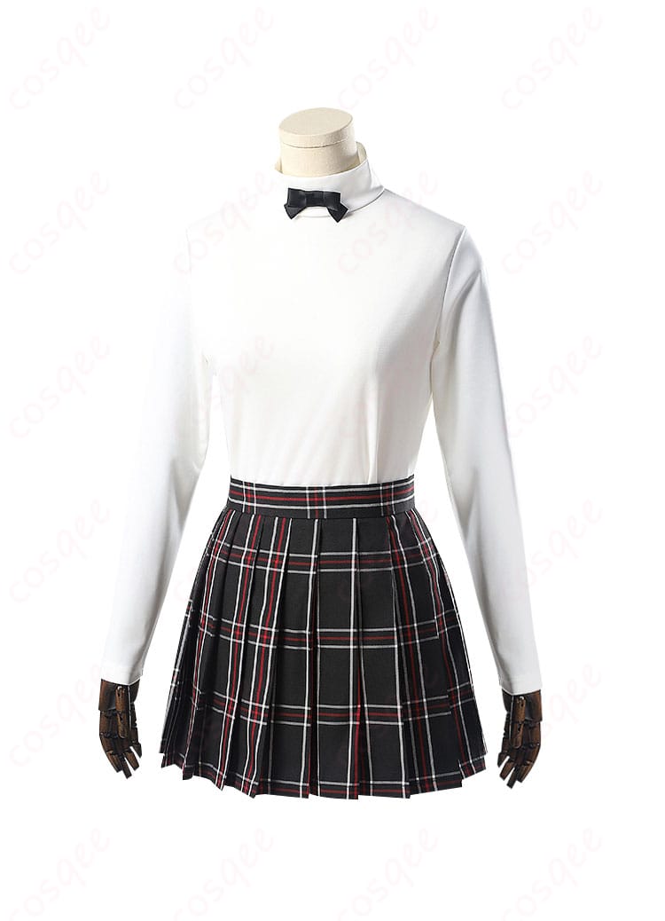 ペルソナ5 ザ・ロイヤル 芳澤かすみ コスプレ衣装 インナー正面ディテール。制服の細部、襟元やボタンの再現が美しい。