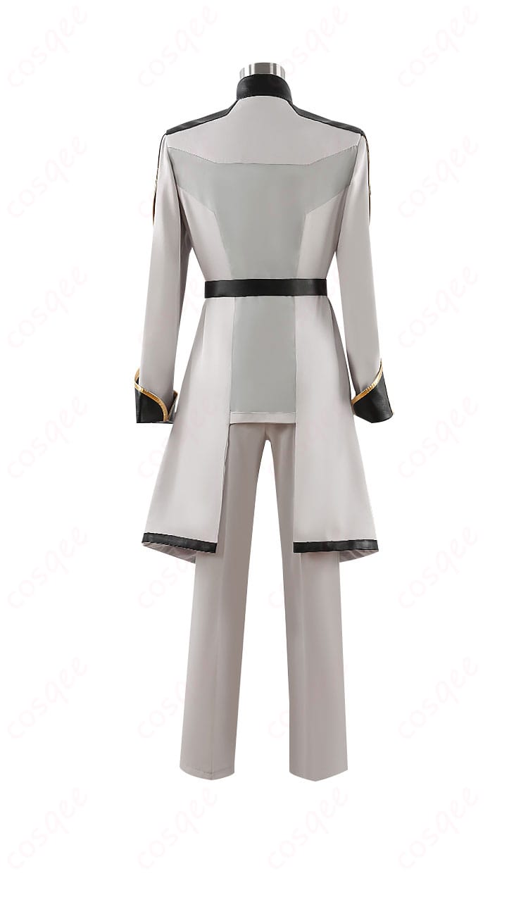 キラ・ヤマト コスプレ衣装 准将服(劇場版)の背面画像。後ろ姿の細部まで忠実に再現されたコスプレ衣装。