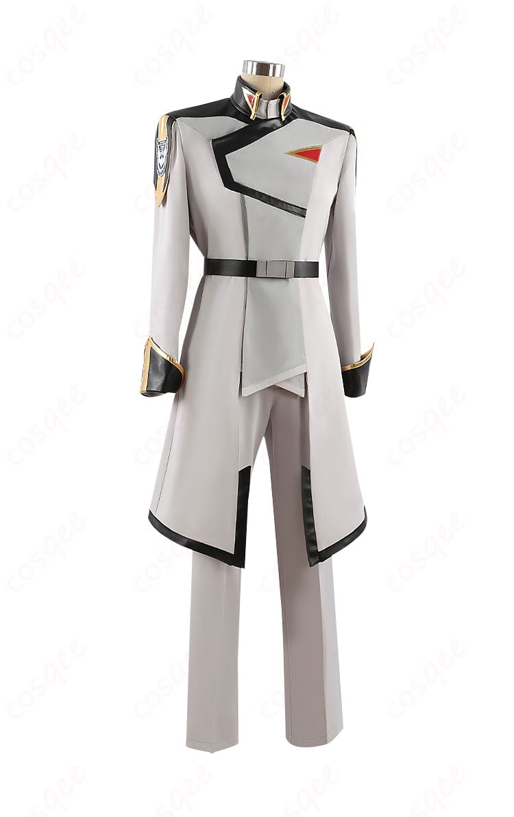 キラ・ヤマト コスプレ衣装 准将服(劇場版)の側面画像。美しいラインとリアルな装飾が特徴。