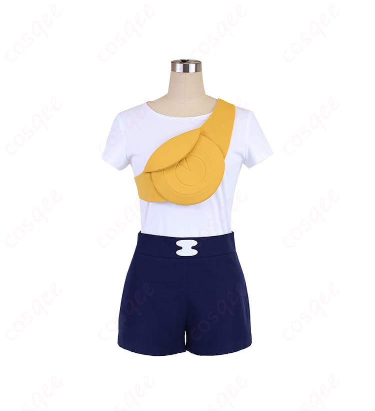 ポケモン リコ コスプレ衣装 内搭詳細 - トップスのディテール、質感の高い素材が特徴。