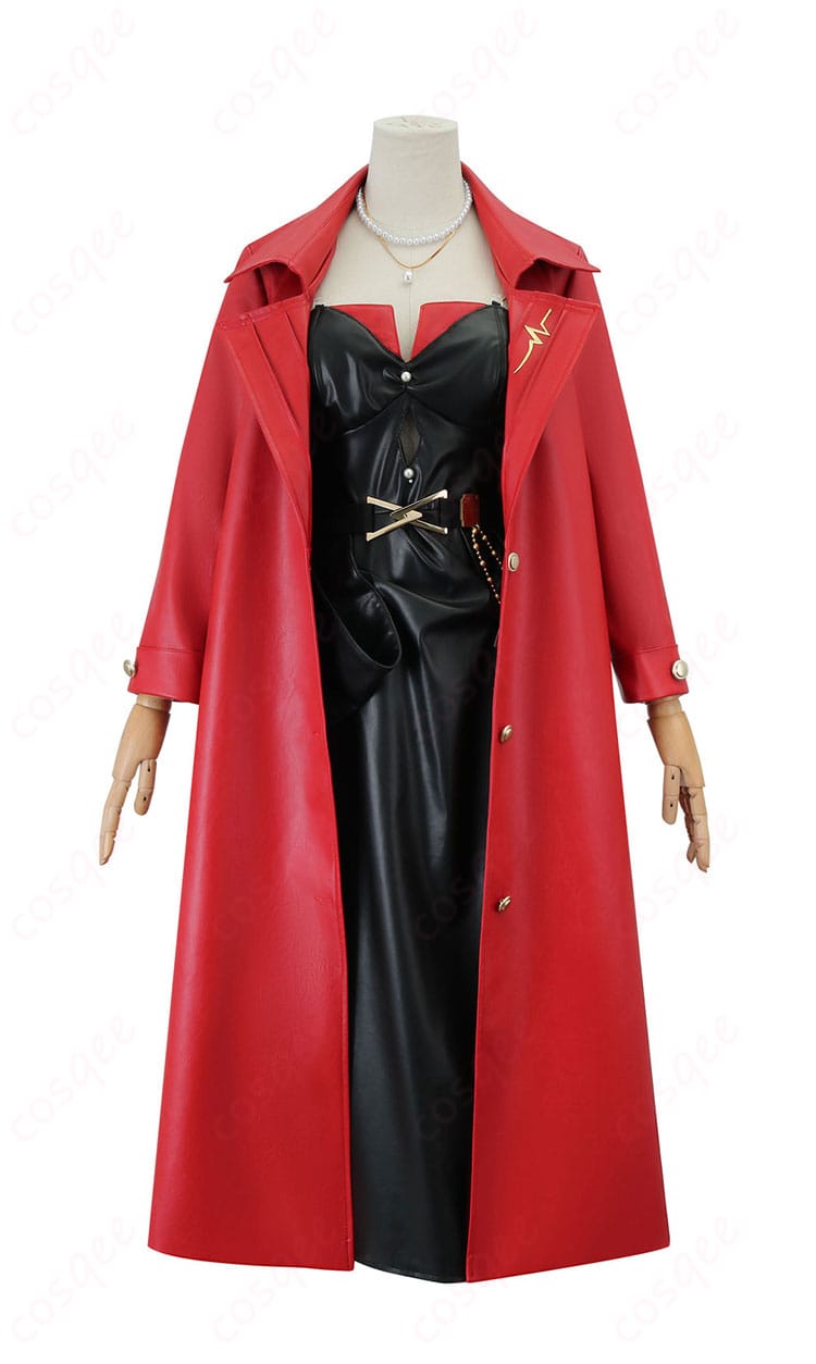 ローソンコラボ 血の女王コスプレ衣装 正面画像、高再現度のデザインで魅力的なディテール。