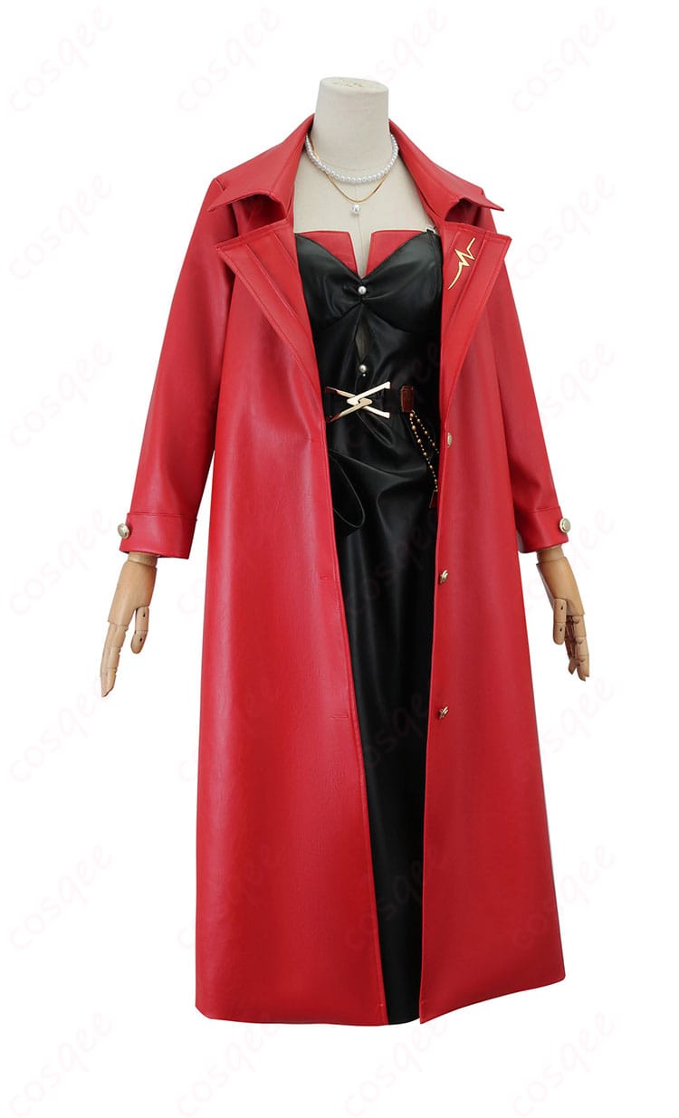 血の女王(マリー)コスプレ衣装の側面画像、完璧なシルエットとディテール。