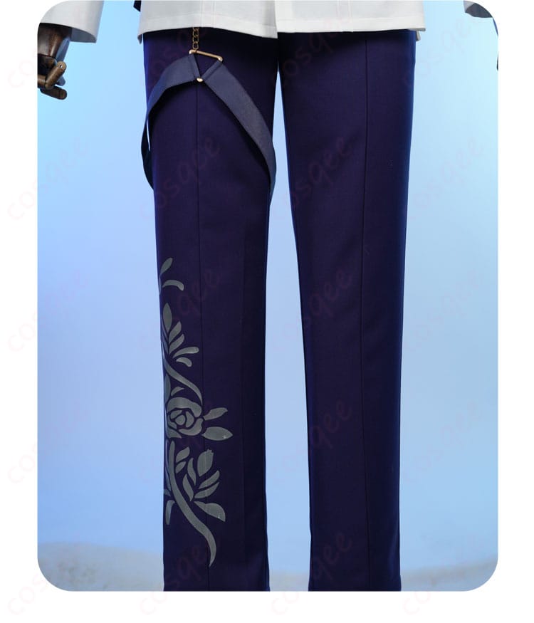 氷鷹北斗 コスプレ衣装 ズボンの前面ディテール。細かい縫製とデザインの特徴。