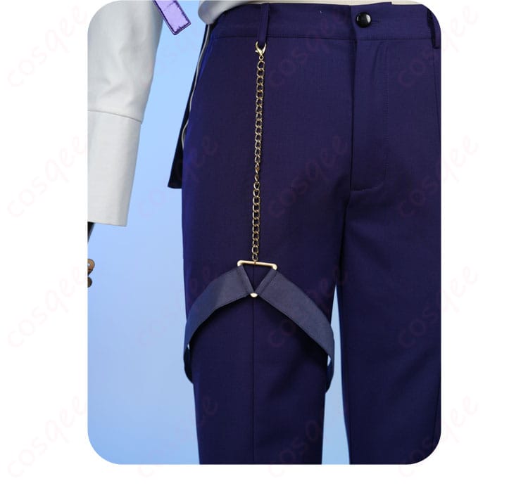 氷鷹北斗 コスプレ衣装 腿部のアクセサリー。脚部分の装飾が衣装のアクセントに。