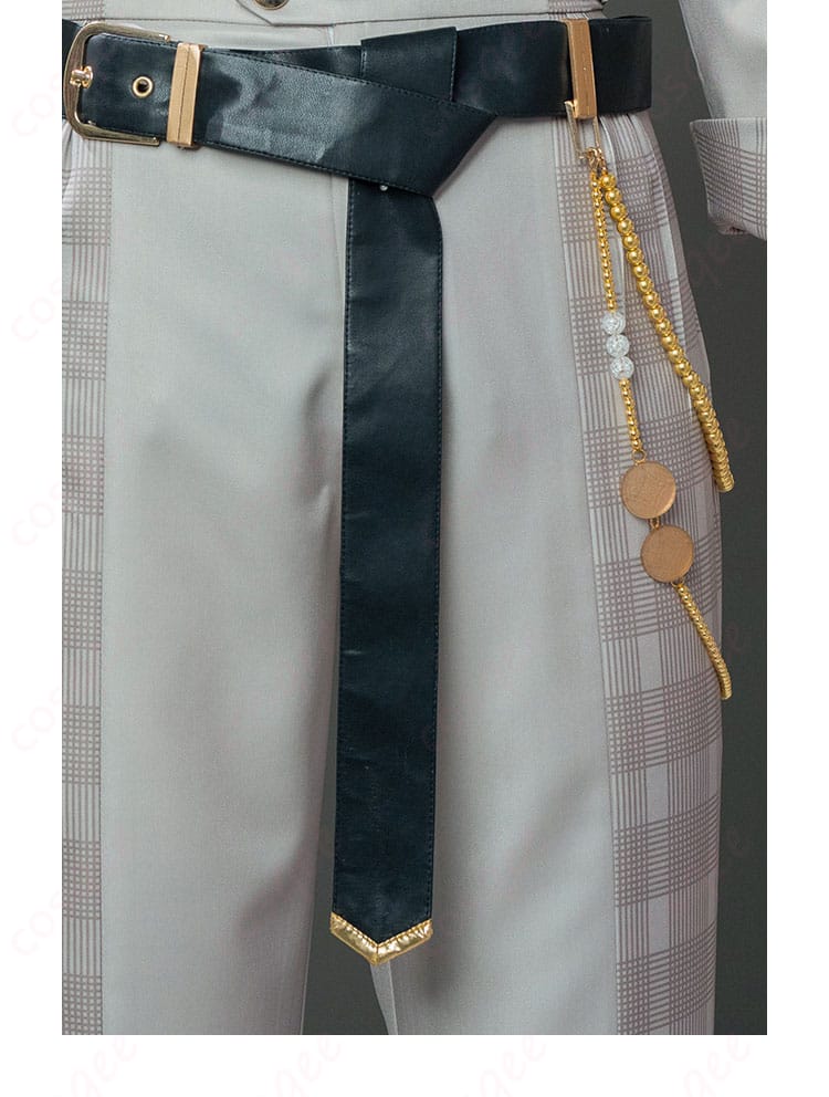 腰ベルト装飾ディテール | 蓮巳敬人 コスプレ衣装 フィーチャースカウト MV衣装