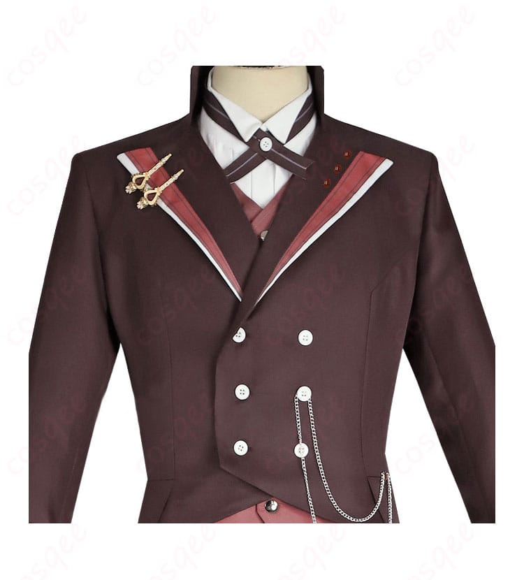 アンセル コスプレ衣装 上衣正面詳細 - 高忠実度デザインのコスプレ衣装