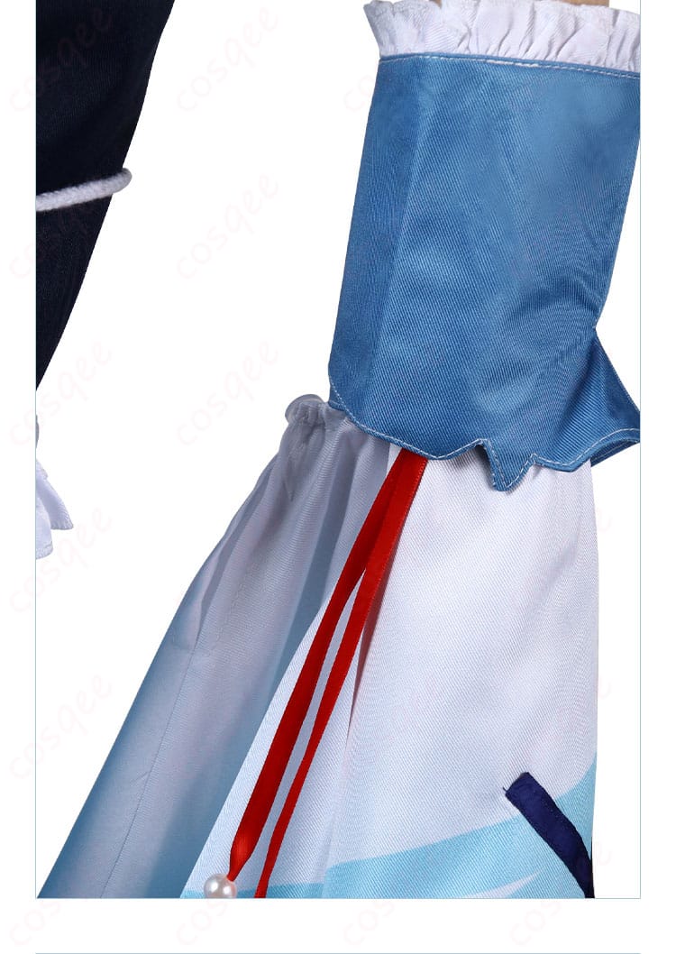 ホロライブ がうる・ぐら コスプレ衣装 袖套装飾の細部。精緻なディテールが衣装を引き立てます。