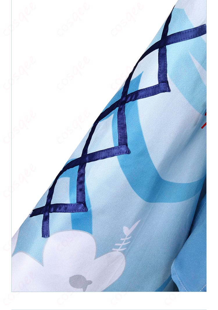 ホロライブ がうる・ぐら コスプレ衣装 袖の装飾細部。可愛らしいデザインの袖口装飾。