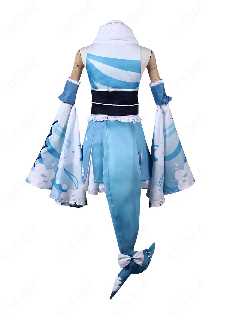 ホロライブ がうる・ぐら 正月衣装 コスプレ衣装 背面画像。細部まで忠実に再現されたデザイン。