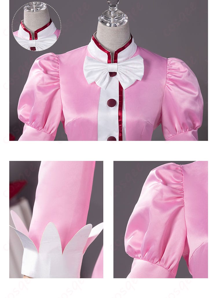 ふたご姫ファインコスプレ衣装の領口と肩袖の装飾詳細。衣装の上品な仕上がり。