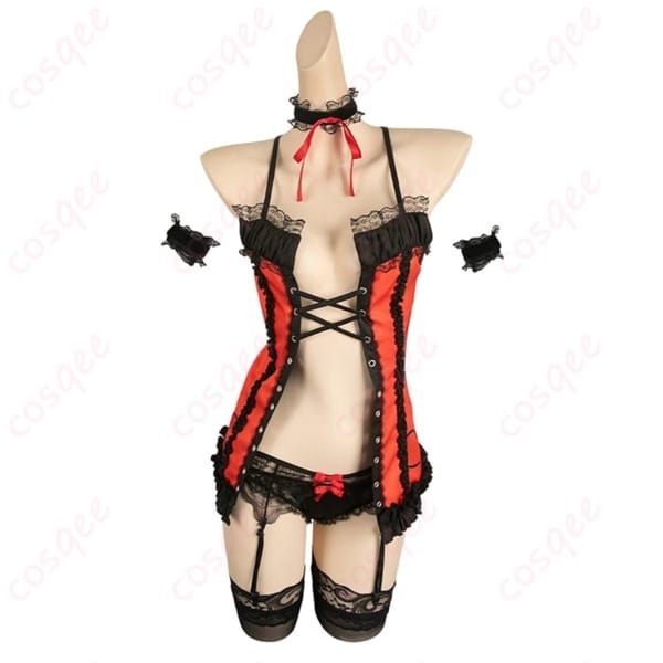 デート・ア・ライブ 時崎狂三 ランジェリーVer コスプレ衣装 妖艶ゴシックで色香をまとう一着