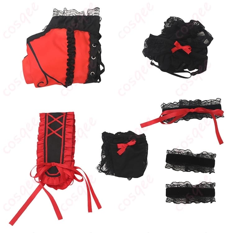 デート・ア・ライブ 時崎狂三 ランジェリーVer コスプレ衣装 妖艶ゴシックで色香をまとう一着 - 6枚目の画像