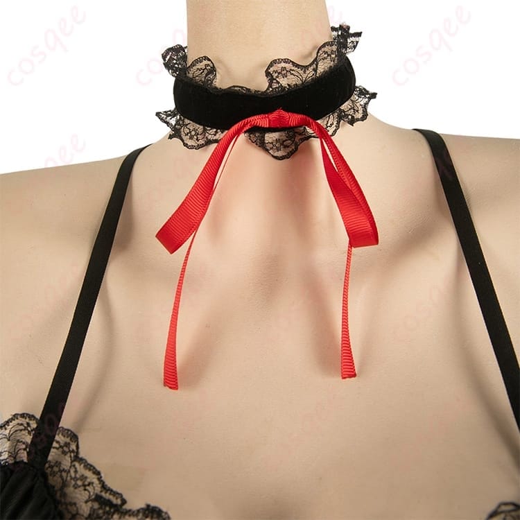 デート・ア・ライブ 時崎狂三 ランジェリーVer コスプレ衣装 妖艶ゴシックで色香をまとう一着 - 4枚目の画像