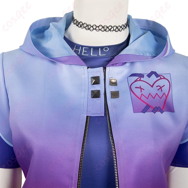 VALORANT クローヴ コスプレ衣装 ストリート感とダークさを両立し小物まで充実 - 4枚目の画像