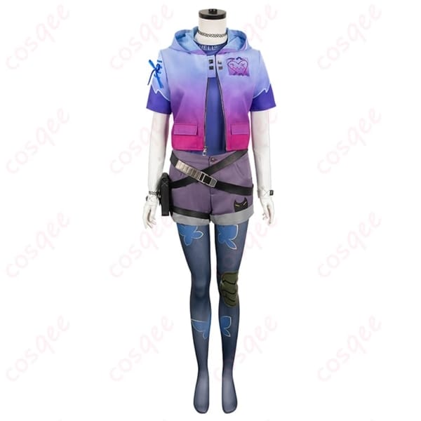 VALORANT クローヴ コスプレ衣装 ストリート感とダークさを両立し小物まで充実