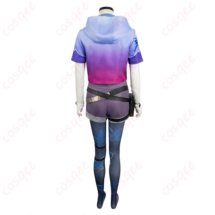 VALORANT クローヴ コスプレ衣装 ストリート感とダークさを両立し小物まで充実 - 3枚目の画像