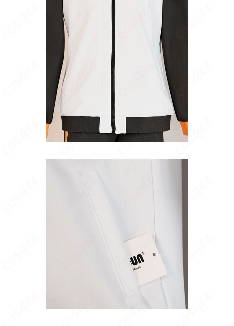 ナツキ・スバル コスプレ衣装の衣袋と門襟のディテール。アクセントとしての完璧な仕上がり。