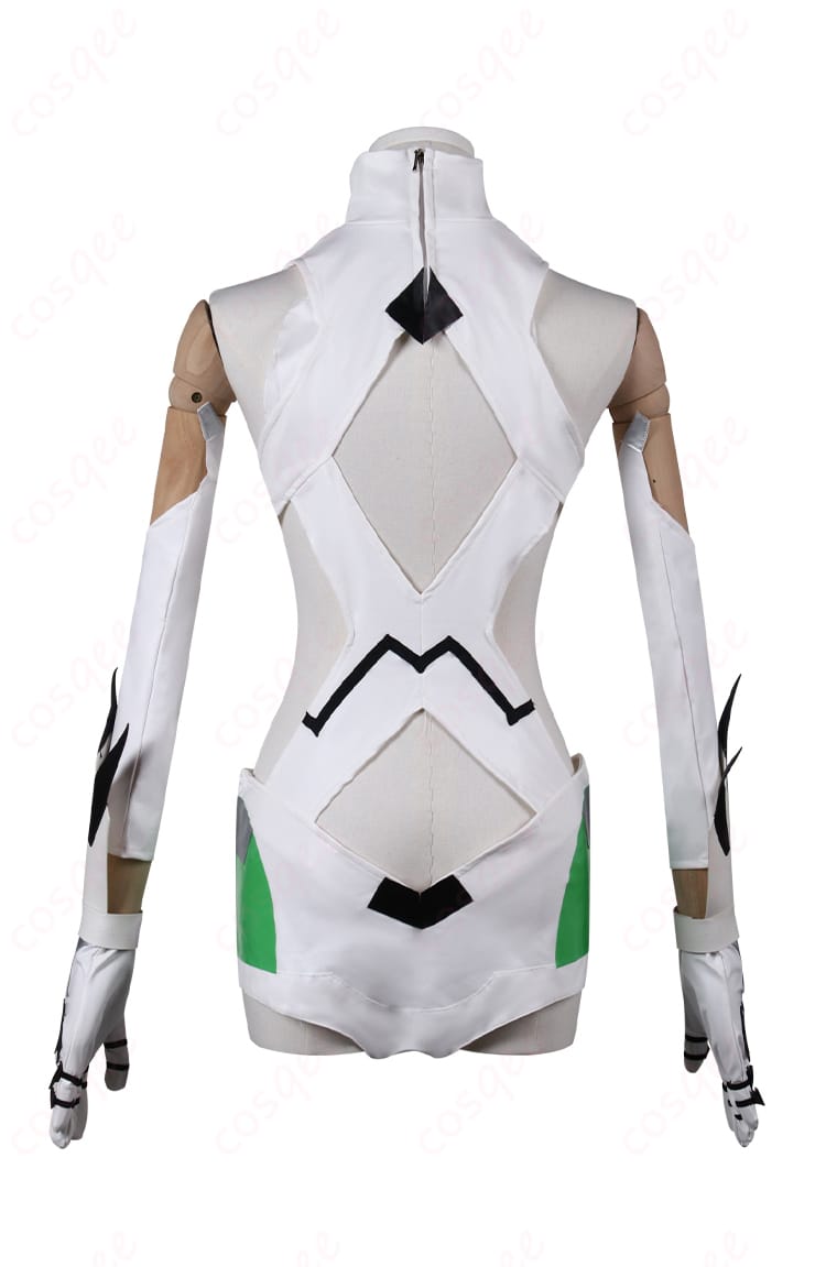 商品背面のコスプレ衣装。後ろ姿も忠実に再現されたベール(グリーンハート)のコスプレ衣装。