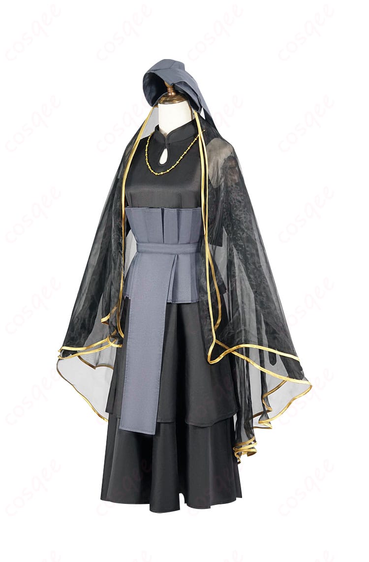 NARUTO -ナルト- 日向ヒナタ コスプレ衣装の左側からの画像。細部までこだわったデザインをチェック。