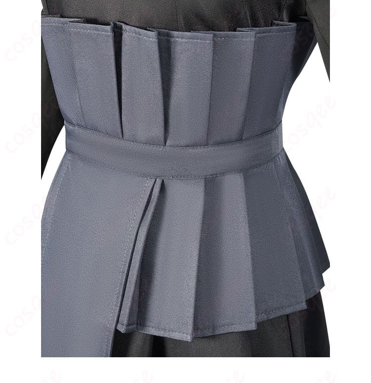 日向ヒナタ ウェディングドレスコスプレ衣装の腰封装飾のディテール。エレガントなアクセントが魅力。