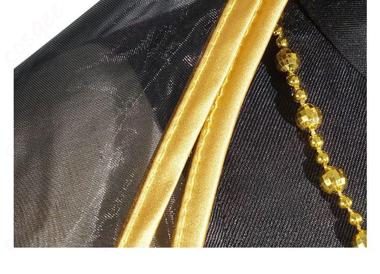 日向ヒナタ コスプレ衣装のネックレスと衣領装飾の詳細。繊細で華やかなアクセサリー。