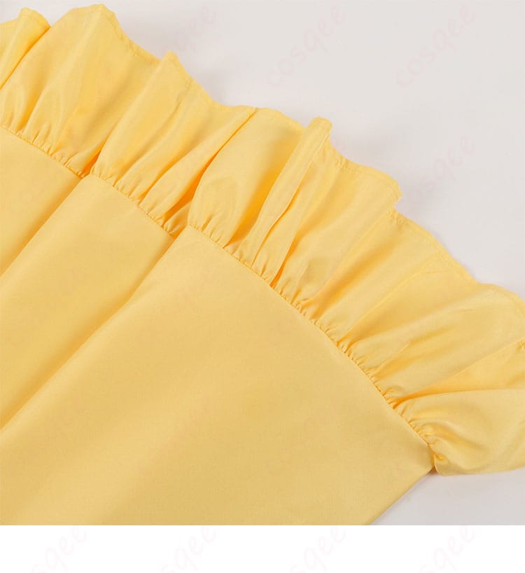 ハウルの動く城 ソフィー・ハッター コスプレ衣装のスカート装飾。細やかなデザイン。