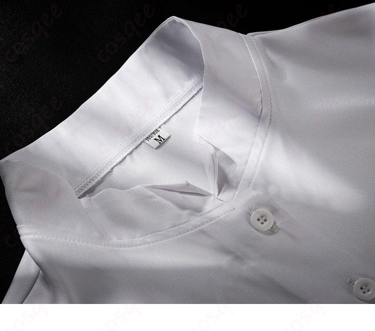 セバスチャン・ミカエリス コスプレ衣装のシャツ内側のディテール。清潔感があり、肌触りも良い。