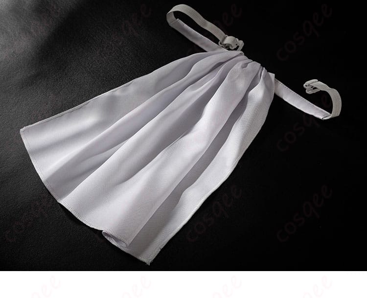 セバスチャン・ミカエリス コスプレ衣装のリボンのディテール。美しい仕上がりで注目のポイント。