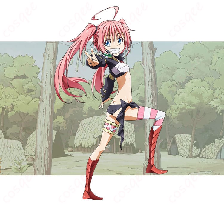 転生したらスライムだった件 ミリム・ナーヴァのコスプレ衣装。キャラクターの特徴を忠実に再現したデザイン。