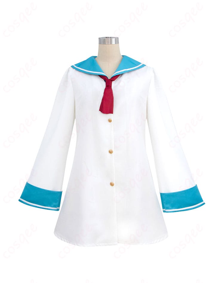 ATRI コスプレ衣装 セーラーワンピース 正面画像、リアルなデザインが特徴のコスプレ衣装