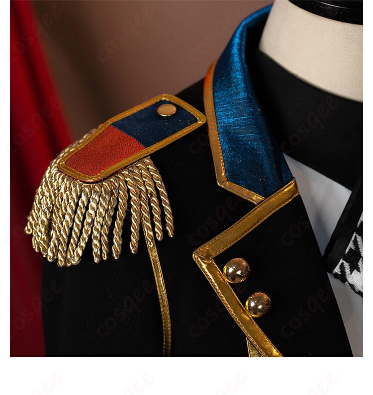 肩部装飾の詳細、衣装に華を添える独特なデザイン