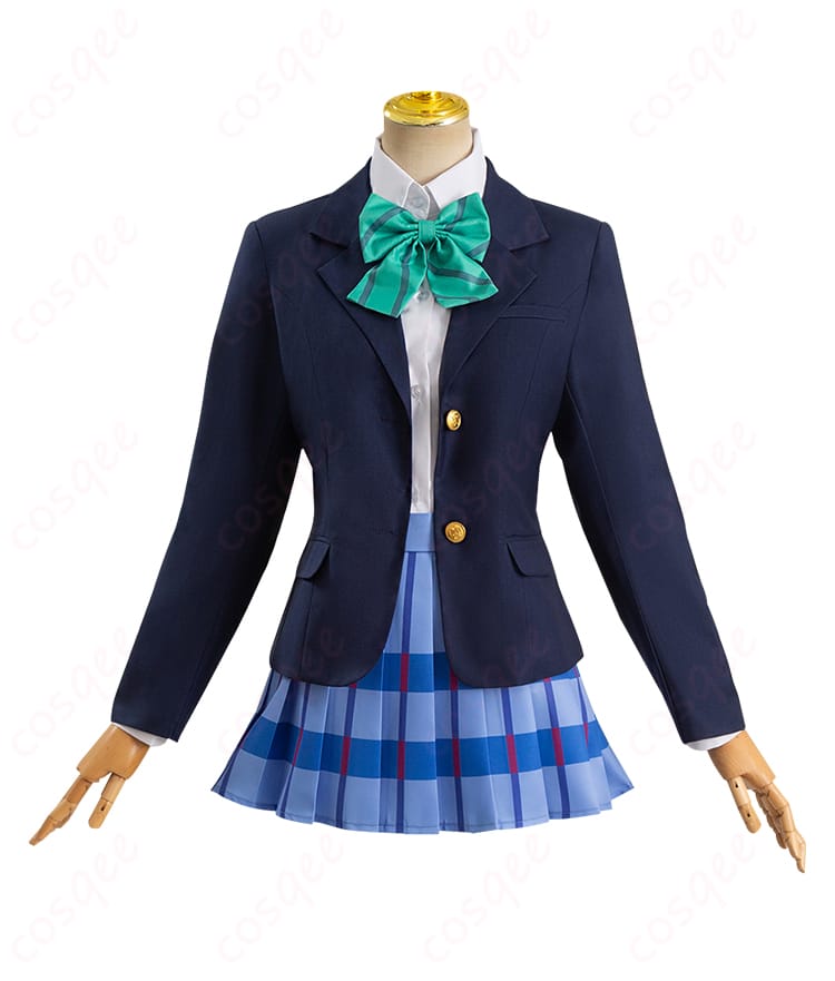 ラブライブ! コスプレ衣装 緑の蝶ネクタイのディテール