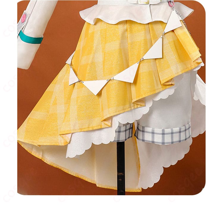 初音ミク コスプレ衣装 ファンファントリップ スカートの正面装飾細部