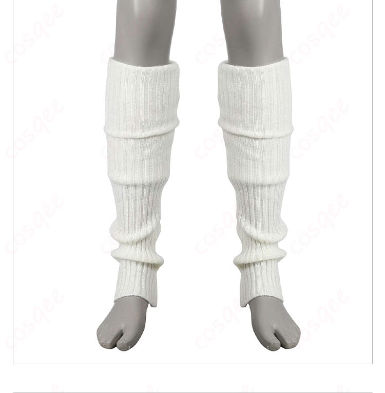 レッグウォーマーの詳細、ユフィ・キサラギのコスプレ衣装の特徴的なパーツ。