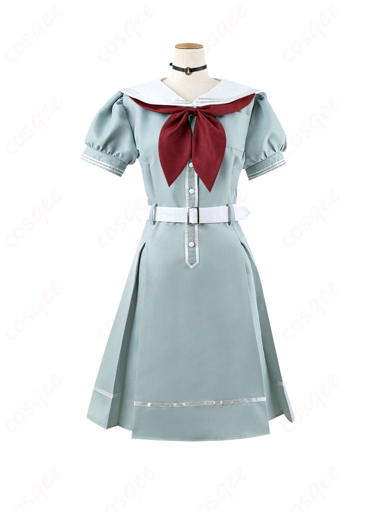 ラブライブ!蓮ノ空の赤いリボンのディテール画像。正確に再現されたリボンが魅力的です。