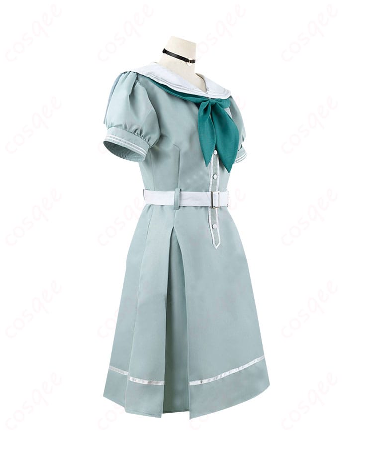 ラブライブ!蓮ノ空の夏制服コスプレ衣装の側面画像。細部まで忠実に再現されたデザインが魅力です。